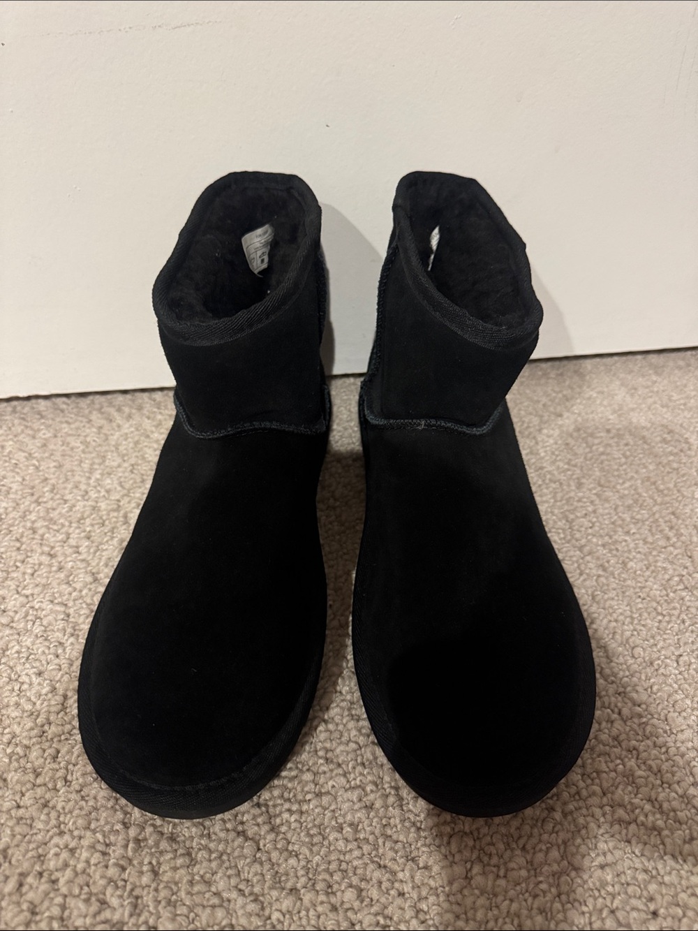 Black KOOLABURRA by UGG Women’s Suede Ankle Boots - Cozy Shearling Slip-On Style